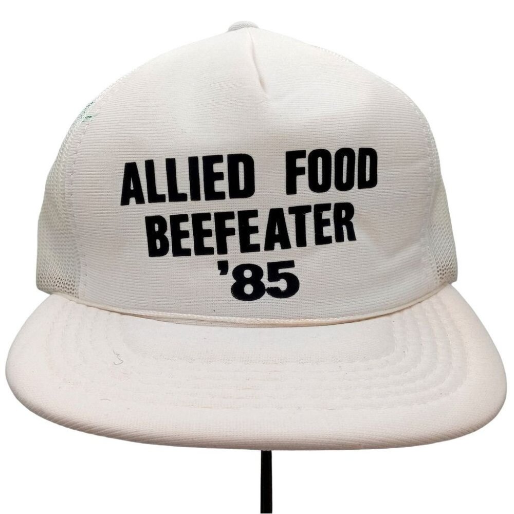 Allied Food Beefeater 85 Adjustable Cap Hat RARE Mesh Trucker 1985 Gin Liquor